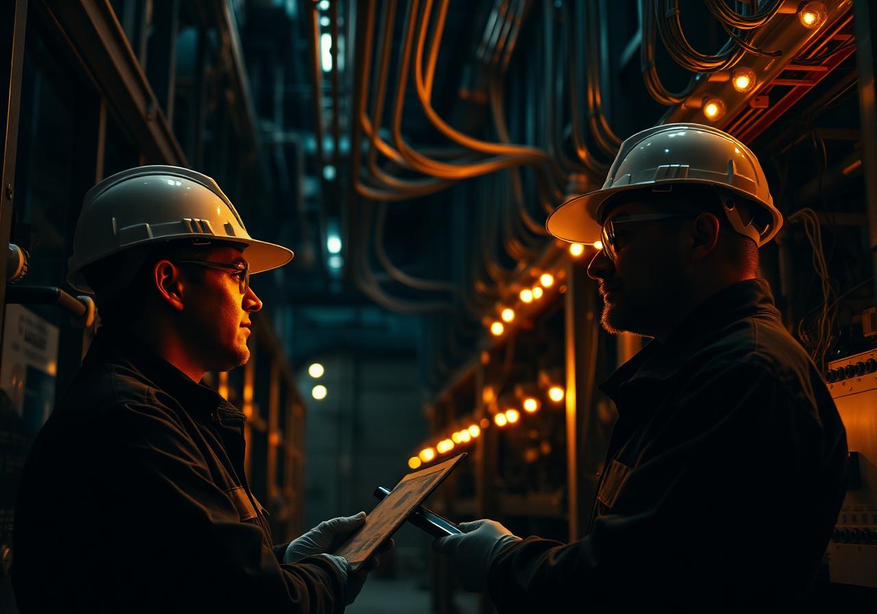 MXS engineering team on site